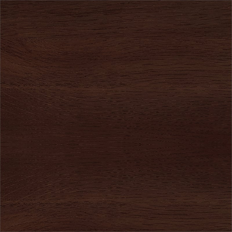 Armen Living Lizette Contemporary Leather Chair with Wood Legs in Gray