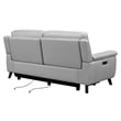 Armen Living Lizette Contemporary Genuine Leather Sofa in Espresso