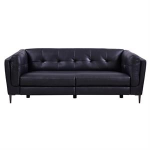 armen living primrose genuine leather upholstered sofa