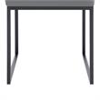 Armen Living Trevor Modern Faux Leather Dining Chair in Black (Set of 2)