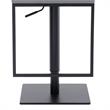 Armen Living Michele Modern Faux Leather Swivel Bar Stool in Gray/Black