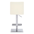 Armen Living Legacy Modern Stainless Steel Swivel Bar stool in Chrome