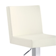 Armen Living Legacy Modern Stainless Steel Swivel Bar stool in Chrome