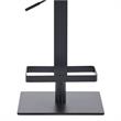 Armen Living Legacy Modern Faux Leather Swivel Bar Stool in Gray/Black