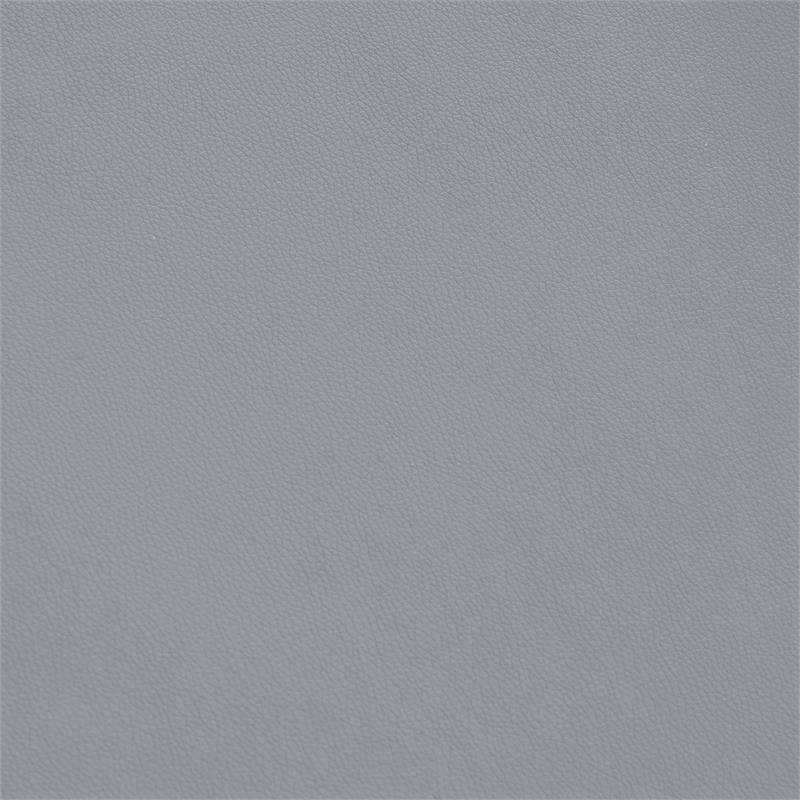 Armen Living Legacy Modern Faux Leather Swivel Bar Stool in Gray/Black