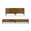 Armen Living Cusco Modern Wood Platform King Bed in Acacia Brown