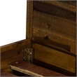 Armen Living Cusco Modern Wood Platform King Bed in Acacia Brown