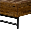 Armen Living Cusco Modern Wood Platform King Bed in Acacia Brown