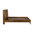 Armen Living Cusco Modern Wood Platform Queen Bed in Acacia Brown