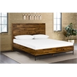 Armen Living Cusco Modern Wood Platform Queen Bed in Acacia Brown