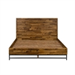 Armen Living Cusco Modern Wood Platform Queen Bed in Acacia Brown