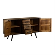 Armen Living Cusco Modern Wood Buffet Cabinet in Acacia Brown