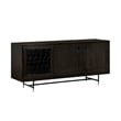 Armen Living Gatsby 2-Door Modern Wood & Metal Buffet Cabinet in Dark Gray/Oak