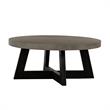 Armen Living Chester Modern Acacia Wood & Concrete Top Coffee Table in Espresso