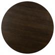 Armen Living Gatsby Round Contemporary Wood & Metal Dining Table in Oak/Black