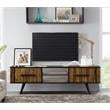 Armen Living Cusco Modern Wood TV Stand in Acacia Brown for TVs up to 64