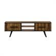 Armen Living Cusco Modern Wood TV Stand in Acacia Brown for TVs up to 64