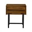 Armen Living Cusco Modern Wood Single Drawer Night stand in Brown