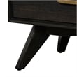 Armen Living Baly Mid-Century Wood 2-Drawer Night Stand in Brown