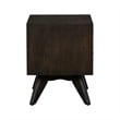 Armen Living Baly Mid-Century Wood 2-Drawer Night Stand in Brown