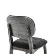 Armen Living Katelyn Fabric/Wood Dining Chair in Midnight Black/Gray (Set of 2)