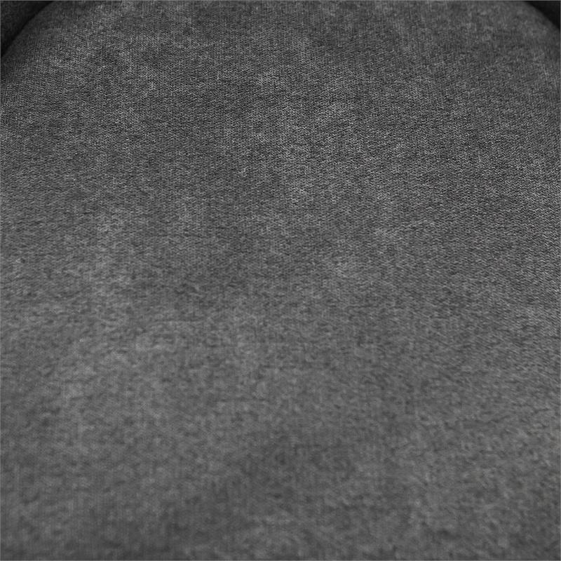 Armen Living Lileth River Fabric & Wood Dining Chair in Gray (Set of 2)