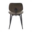 Armen Living Miki Modern Wood Dining Accent Chairs in Black (Set of 2)