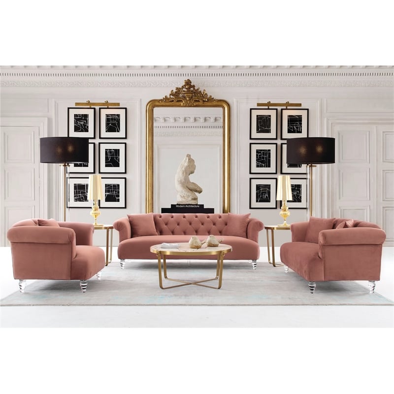 Blush sofa online chair