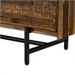 Armen Living Cusco 4-Piece Modern Wood Queen Bedroom Set in Brown/Black