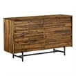 Armen Living Cusco 6-Drawer Modern Wood Dresser in Acacia Brown