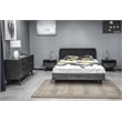 Armen Living Mohave Modern Wood Single Drawer Night Stand in Tundra Gray
