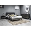 Armen Living Mohave Modern Wood Single Drawer Night Stand in Tundra Gray