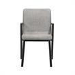 Armen Living Venus Varde 5-Piece Wood Dining Table and Chair Set in Black/Gray