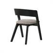 Armen Living Venus Jackie 5PC Wood Dining Table and Chair Set in Black/Gray