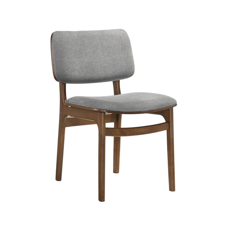 Armen Living Venus Lima 5-Piece Wood Dining Table & Chair Set in Walnut/Gray