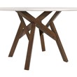 Armen Living Venus Jackie 5-Piece Wood Dining Table & Chair Set in Walnut/Gray