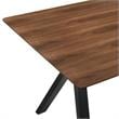 Armen Living Laredo Varde 5PC Wood Dining Table and Chair Set in Black/Gray