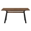 Armen Living Laredo Rowan 5PC Wood Dining Table and Chair Set in Black/Gray