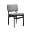 Armen Living Laredo Lima 5PC Wood Dining Table and Chair Set in Black/Gray
