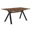 Armen Living Laredo Lima 5PC Wood Dining Table and Chair Set in Black/Gray