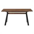 Armen Living Laredo Lima 5PC Wood Dining Table and Chair Set in Black/Gray