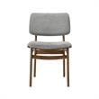 Armen Living Laredo Lima 5-Piece Wood Dining Table & Chair Set in Walnut/Gray