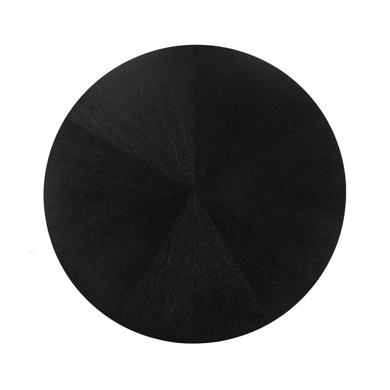 Armen Living Cirque Varde 5-Piece Wood Dining Table and Chair Set in Black/Gray