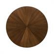Armen Living Cirque Varde 5-Piece Wood Dining Table & Chair Set in Walnut/Gray