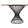 Armen Living Cirque Lima 5-Piece Wood Dining Table & Chair Set in Walnut/Gray