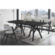 Armen Living Cortina Rowan 5PC Wood Dining Table and Chair Set in Black/Gray