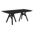 Armen Living Cortina Lima 5PC Wood Dining Table and Chair Set in Black/Gray