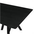 Armen Living Cortina Jackie 5PC Wood Dining Table and Chair Set in Black/Gray