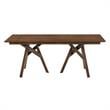 Armen Living Cortina Rowan 5-Piece Wood Dining Table & Chair Set in Walnut/Gray