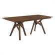 Armen Living Cortina Polly 5-Piece Wood Dining Table & Chair Set in Walnut/Gray